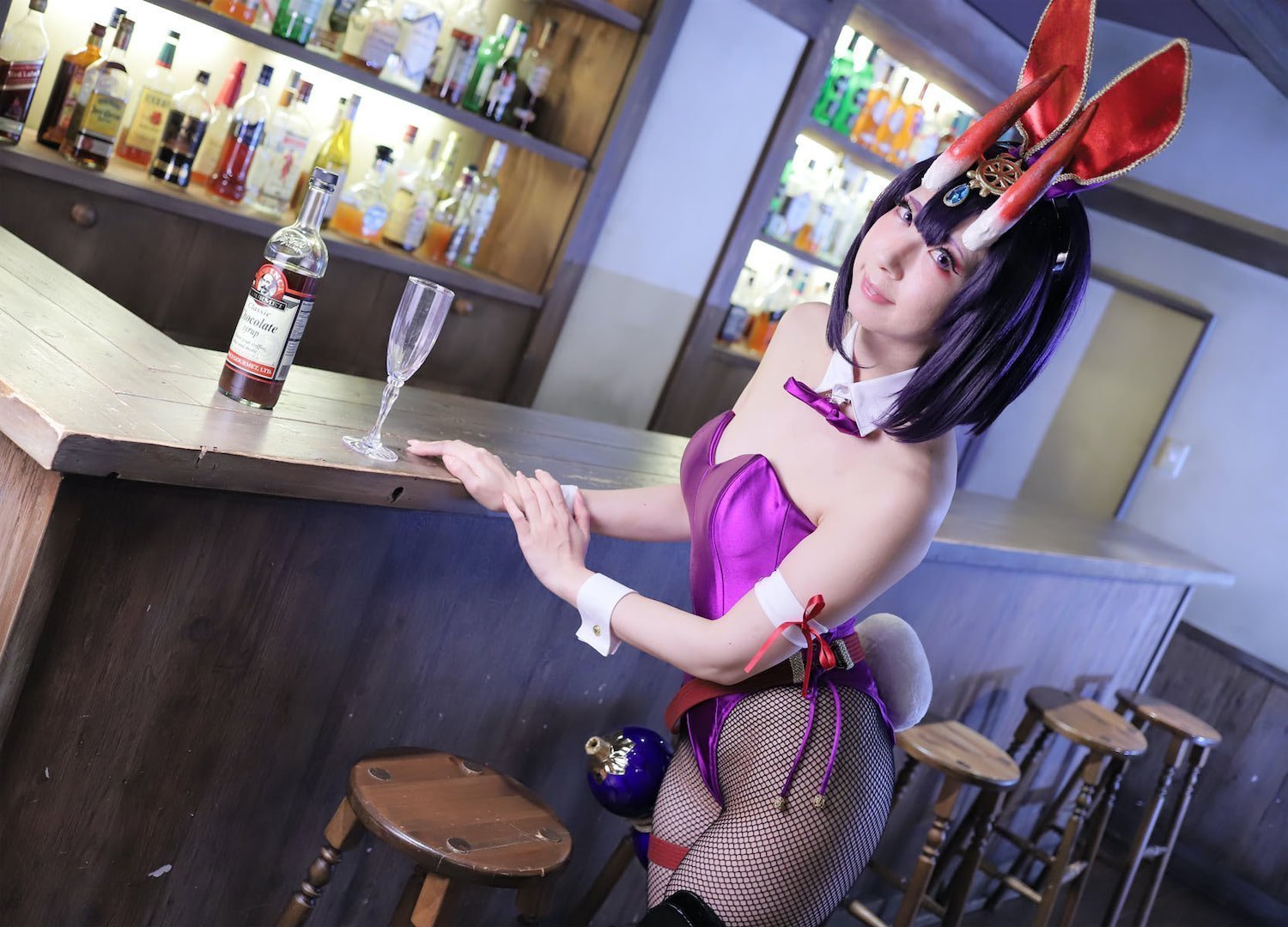 FGO酒吞童子兔女郎cos